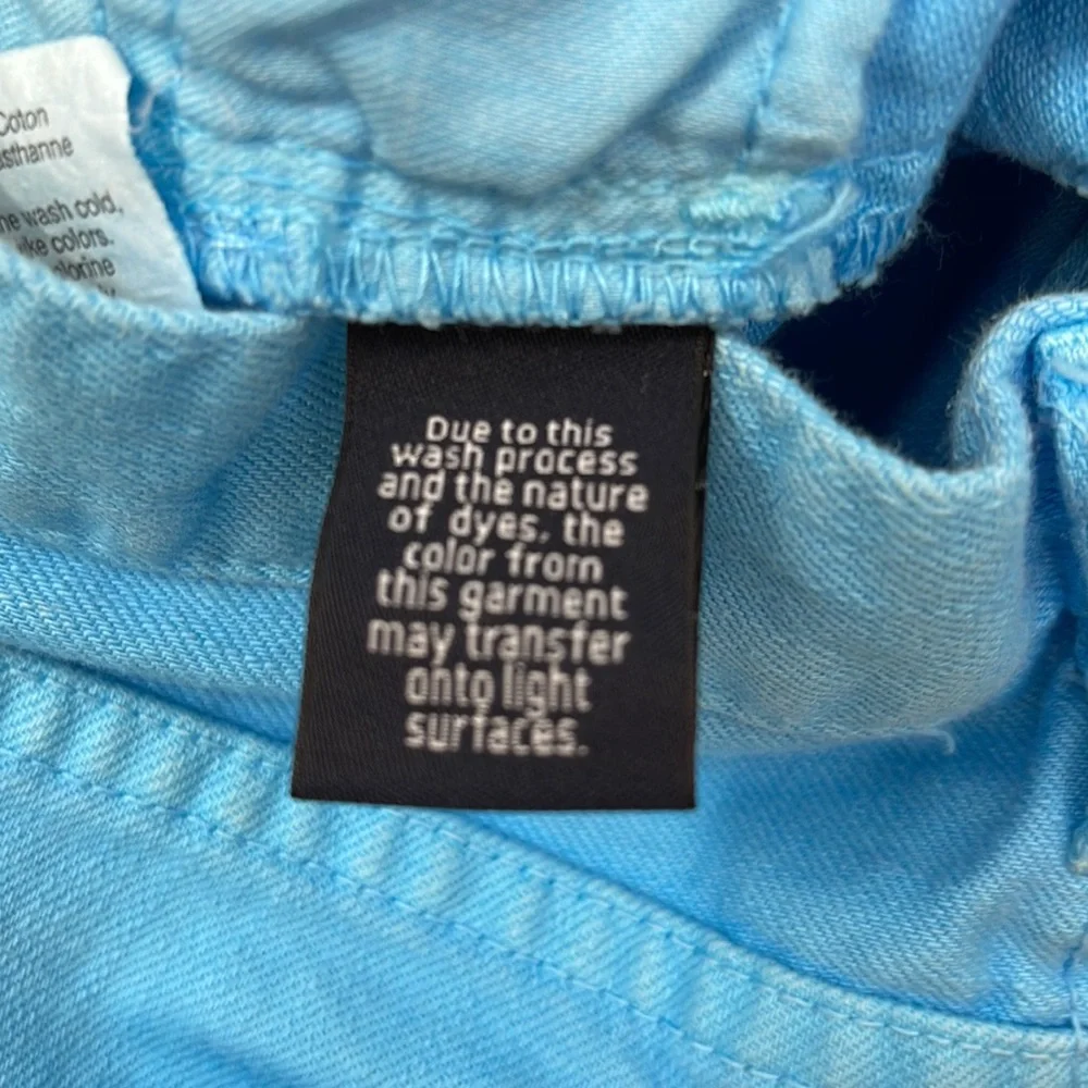 J. Crew Cropped matchstick blue jeans.